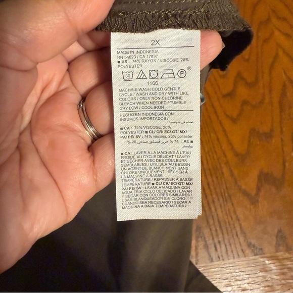 NEW Old Navy Waist Defined Collared Sleeveless Utility Midi Dress Army Green 2X - Picture 7 of 15